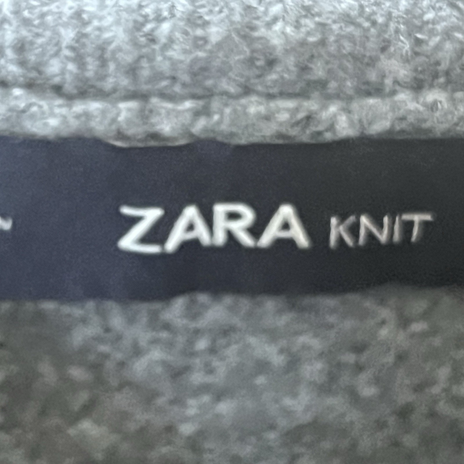 ZARA Oversized Patchwork  Pullover Sweater S  Gra… - image 7