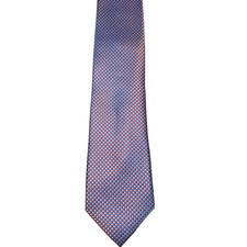 Tommy Hilfiger Men's Neck Tie Blue Geometric Silk Blend