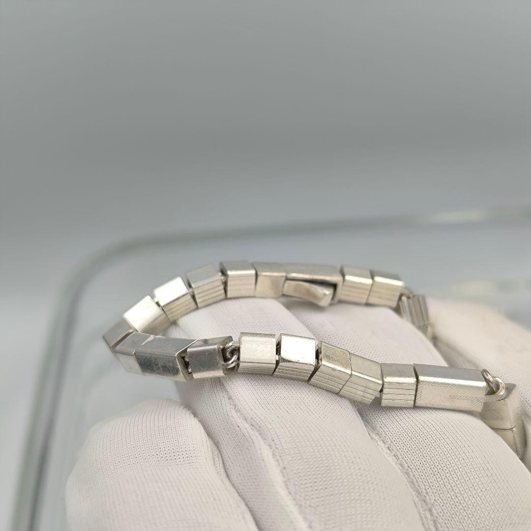 Rare Gucci Tom Ford Block Chain Bracelet Silver 925 Vintage Used