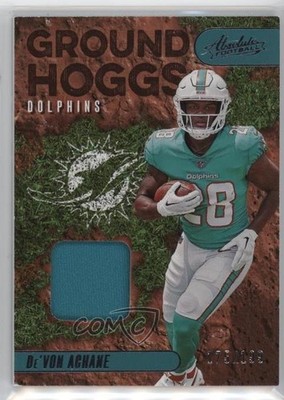 2023 Panini Absolute Ground Hoggs Materials 175/199 De'Von Achane Rookie RC ku9