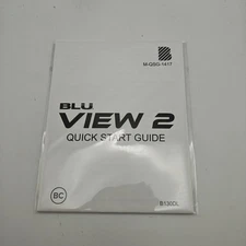 OEM BLU View 2 Quick Start Guide Manual Booklet - NEW #2347
