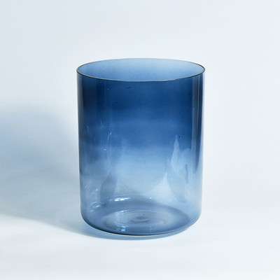 TXTone Deep Blue Gradient Crystal Singing Bowl 7 inch 432Hz C Note With Case