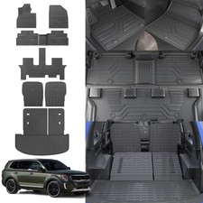 Thinzyou Floor Mats Compatible with 2020-2025 Kia Telluride 7 Seats Cargo Mat...