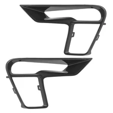 Driver & Passenger Side Fog Light Cover Bezel Trim For Ford Explorer 2018-2019