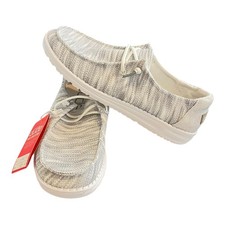 Hey Dude Wendy Sox Glacier Grey Slip On Shoes Comfortable Casual Women  s Size 9