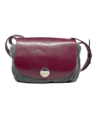 JIL SANDER NAVY                    Eco-fur shoulder bag Red