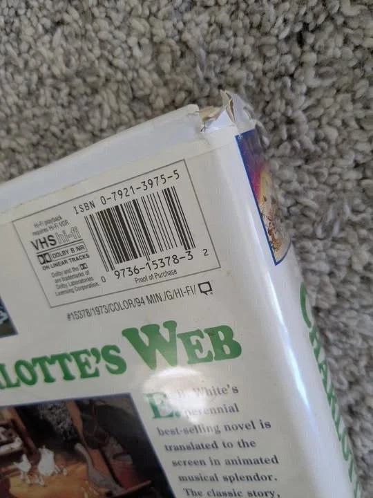 Lot Of 4 Classic kids VHS The Swan Princess The king & I Charlottes Web Babes In Foto 4 de 4