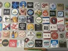 60 Unique Beer Bar Coasters Pint Glass mat coaster Craft Domestic Import Lot B