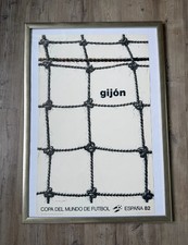 Poster Plakat ESPANA 82 WM GIJON 95x60 cm 1981 BAUHAUS