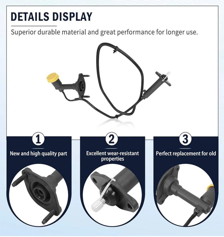 Cilindro maestro esclavo embrague caja abierta para Dodge Ram 1500 2500 3500 2002-2008 Foto 3 de 4