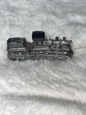Vintage 60s Handmade Miniature Pewter Train Locomotive Coal Car New England USA