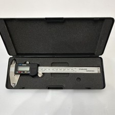 Digital Caliper 0-150mm Inch/mm Stainless Hardened w/ Case, 0.01mm Res