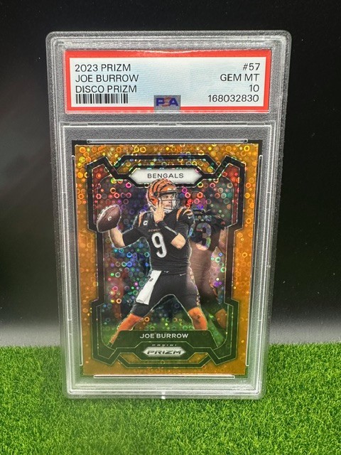 2023 Panini Prizm Joe Burrow #57 Disco Prizm PSA 10 Gem Mint Bengals NFL