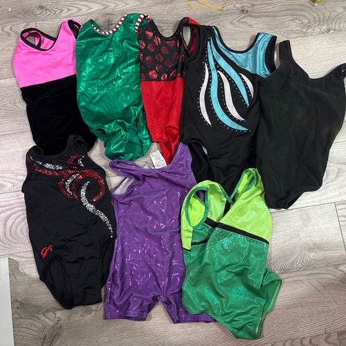 Lot Of 8 Dance Gymnastics Leotard 