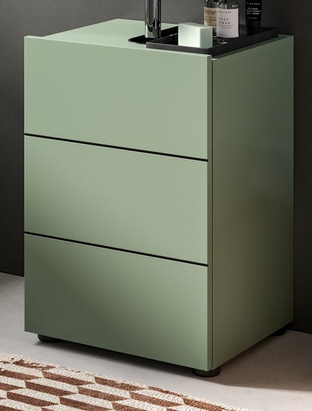 Waschbeckenunterschrank Badezimmer Unterschrank GrüN Schmal 38 X 56 Cm Larik-image
