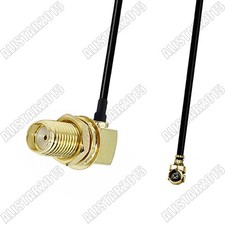 10x IPX/u.fl to SMA Female Jack Right Angle 90  Pigtail Jumper 1.13mm Coax Cable