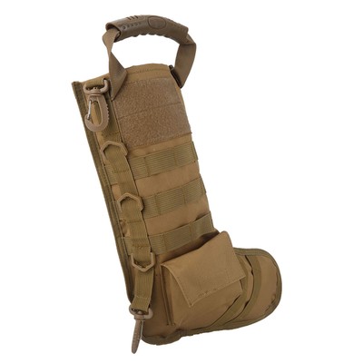 (Khaki) 1PC Nylon Tactic Christmas Stocking Aufbewahrungstasche Outdoor UB