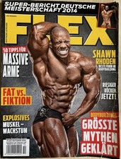 Zeitschrift Flex Bodybuilding Mag Oktober 2014 Shawn Rhoden Muskel Fitness Sport