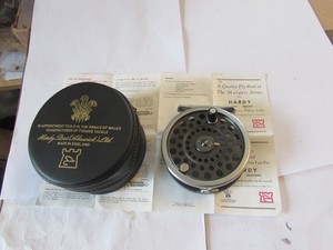 Ancienne Boîte à Mouches Hardy Bros Alnwick En étain, Pêche à La Mouche Vintage