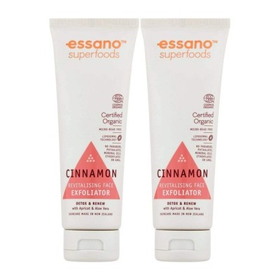 Essano Detox & Renew Gesichtspeeling 100 ml Superfoods Zimt - 2er Pack