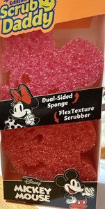 Scrub Daddy Disney Mickey & Minnie Mouse Non-Scratch Cleaning Sponges, 2-Pack
