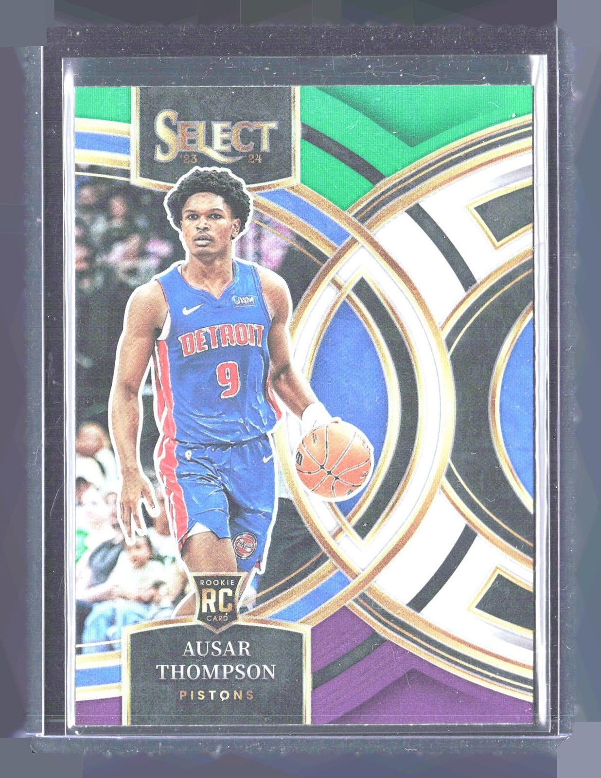 2023-24 Panini Select #128 Ausar Thompson Green White Purple Prizms
