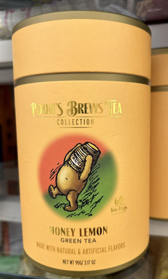 Pooh s Brews Teas Honey Lemon Green Tea 60 Bags New Sealed Container