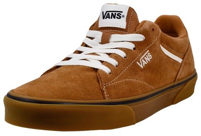 Sz 11.5 Vans Men's Seldan Sneaker, Suede Gum Brown, 11.5 M US