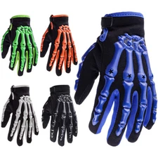 Motocross Gloves Motorcycle BMX MX ATV Dirt Bike Bicycle Cycling Skeleton Gloves