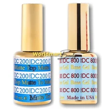 DND DC Gel Nail Polish 0.6fl.oz Gel Duo DC800 Base & DC200- Matte Top Coat