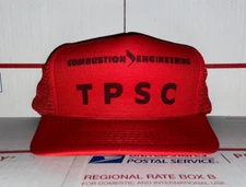Combustion Engineering TPSC T P S C vintage Trucker Hat Cap Company Inc. vintage