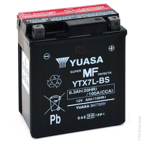 YUASA YTX7L-BS HONDA SH 125 SH 150 BATTERY - Picture 1 of 1