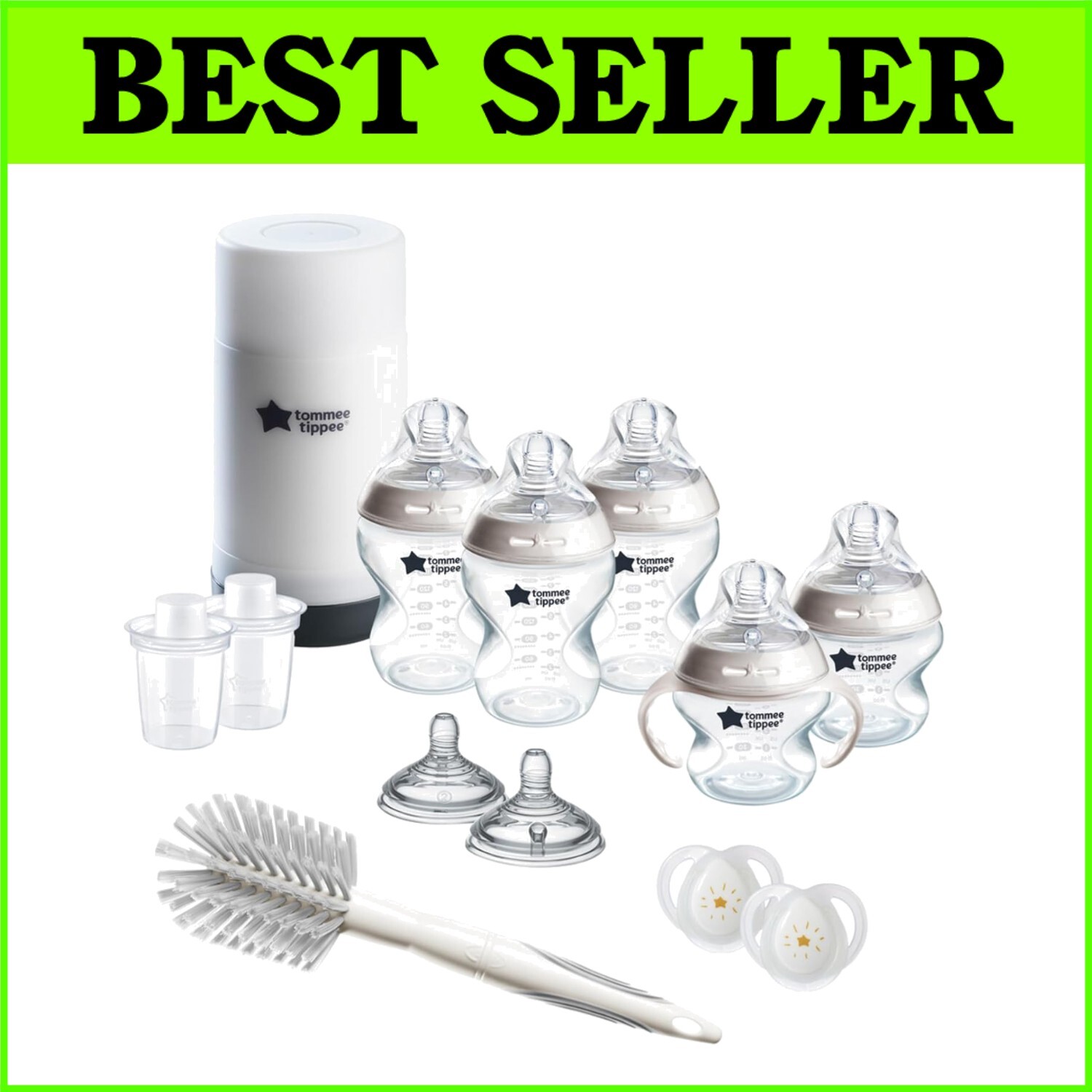 Safe & Convenient 14-Piece Baby Bottle Set: Anti-Colic, Self