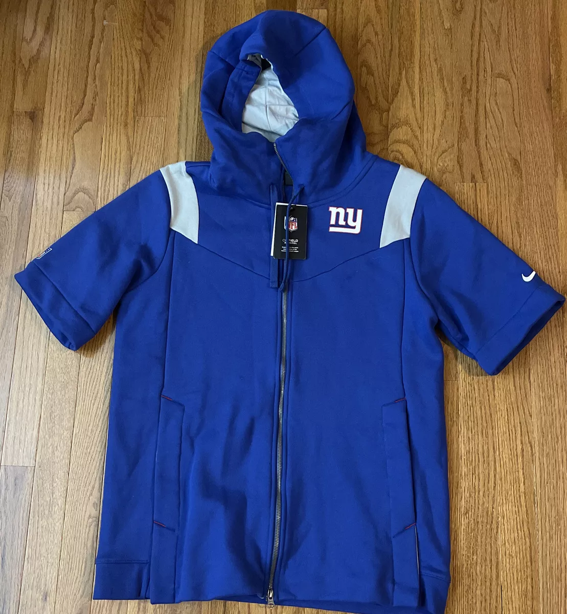 New york giants short sleeve deals hoodie