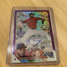 2023 Topps Chrome UPDATE Base Auto ROOKIE 170/299 Purple XZAVION CURRY GUARDIANS