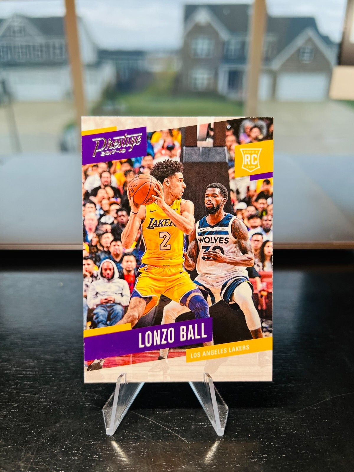 Lonzo Ball 2017-18 Panini Prestige Rookie Card RC #152 UCLA LAKERS BULLS