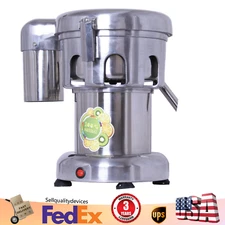 Commercial Juice Extractor Machine Fruit Vegetable Juicer Electric Stainless370W