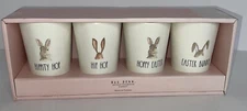Rae Dunn Easter Bunny plastic Cup Set of 4 hip hop NIB RARE