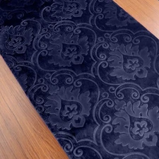 lovemyfabric Velvet Embossed Victorian Damask Table Runner