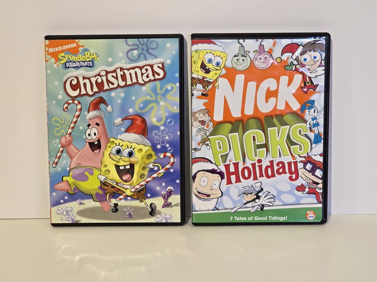 Y2K Nickelodeon CHRISTMAS DVD Lot SpongeBob SquarePants +