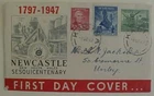 AUSTRALIA  FDC 1947 NEW CASTLE KADINA