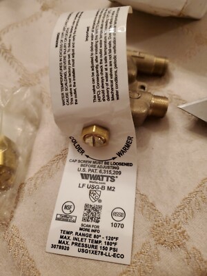 Watts Thermostatic Mixing Valve 3/8'' LFUSG-BM2