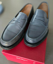 Salvatore Ferragamo Gray Penny Loafer Rare U.S. 7 EE Excellent Condition