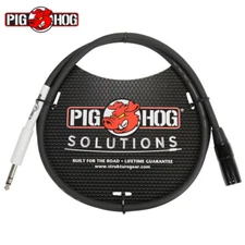 Pig Hog 6FT XLR Male to 1/4" TRS Male Patch Cable Stereo Balanced Adapter PX4T6