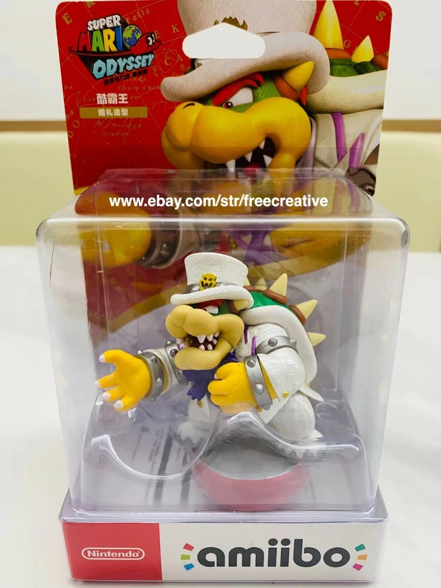 Figurine amiibo collection super mario odyssey bowser en tenue
