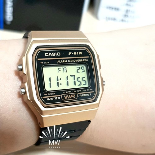 CASIO F91WM-9A CLASSIC DIGITAL BLACK RESIN SPORTS ALARM CHRONOGRAPH WATCH  NEW 4549526140839 | eBay