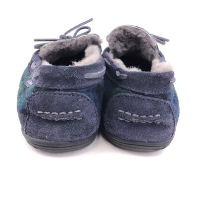 L.L. Bean Wicked Good Plaid Flannel Moccasin Slippers 10M L.L. Bean Wicked Good Plaid Flannel Moccasin Slippers Mens  main image 3
