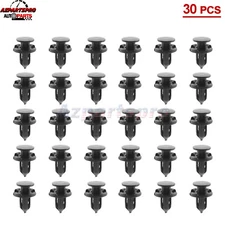 30pcs Black Fender Bumper Push-Type Clip Retainer MR-200300 fit for Honda