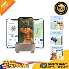 Smart Dog Tracker with Vital Signs & Bark Alerts - Waterproof Collar Attachment