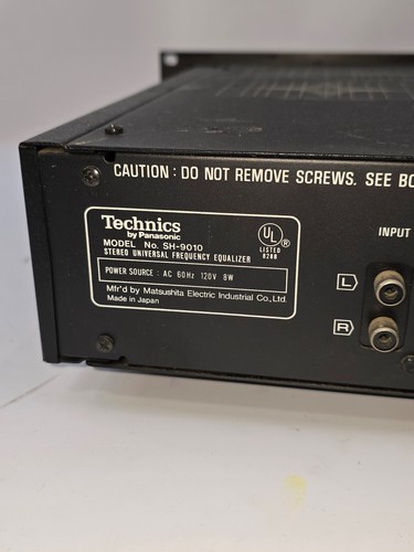 TECHNICS BY PANASONIC, STEREO UNIVERSAL FREQUENCY EQUALIZER, SH-9010, POWERS ON - Picture 15 of 24